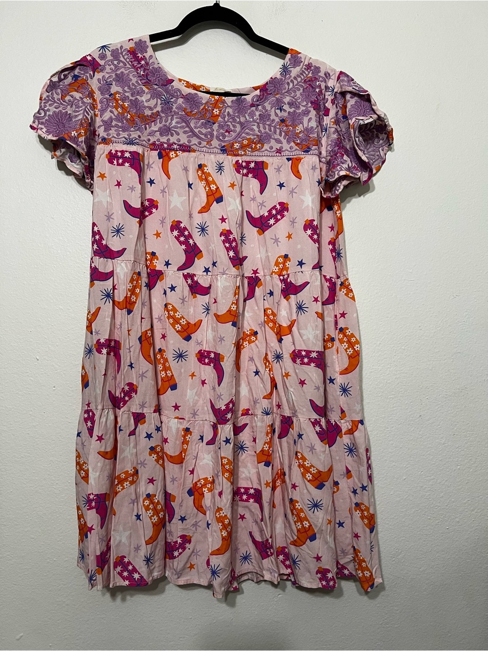 Layerz Clothing Embroidered Boots Dress Size Medium